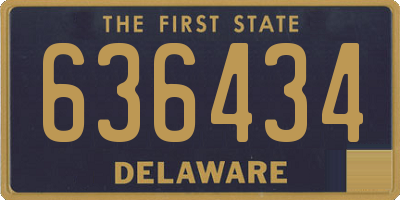 DE license plate 636434