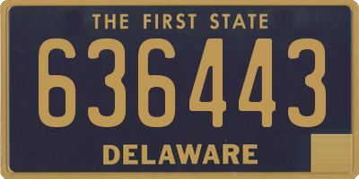 DE license plate 636443