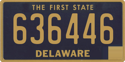 DE license plate 636446