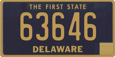 DE license plate 63646