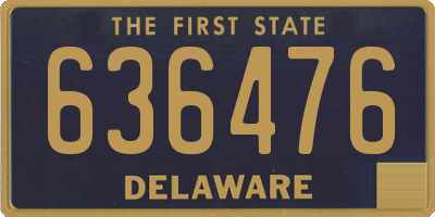 DE license plate 636476