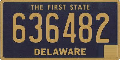 DE license plate 636482