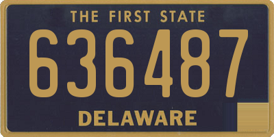 DE license plate 636487