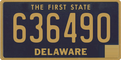 DE license plate 636490