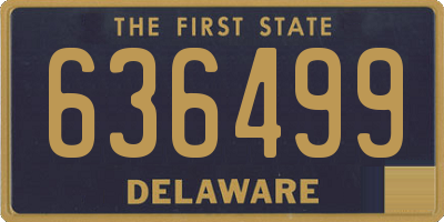 DE license plate 636499