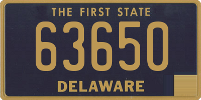 DE license plate 63650