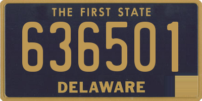 DE license plate 636501