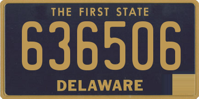 DE license plate 636506