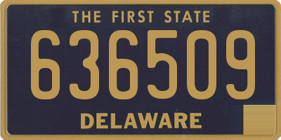 DE license plate 636509