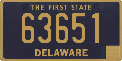 DE license plate 63651