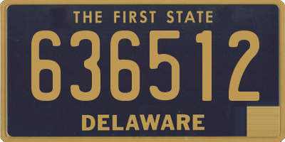 DE license plate 636512