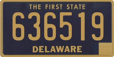 DE license plate 636519