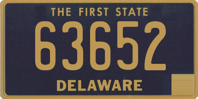 DE license plate 63652