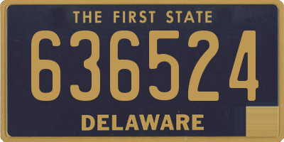 DE license plate 636524