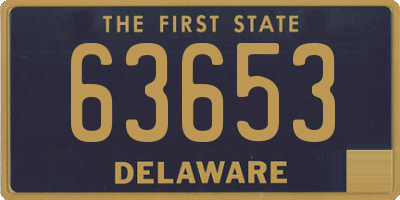 DE license plate 63653