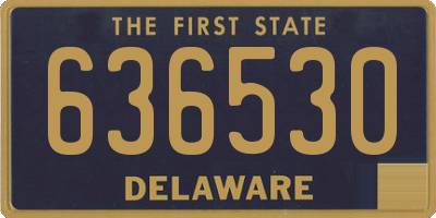 DE license plate 636530