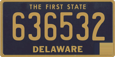 DE license plate 636532