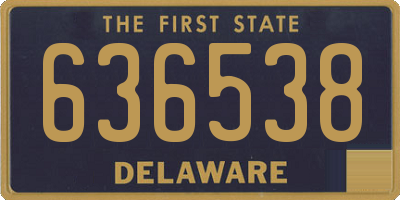 DE license plate 636538