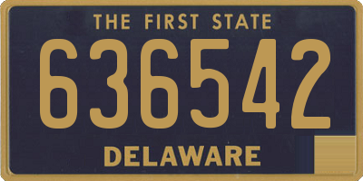 DE license plate 636542