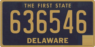 DE license plate 636546
