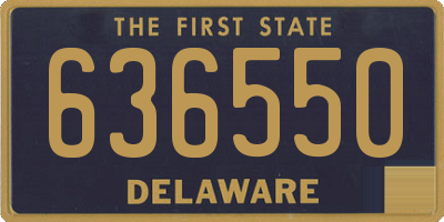 DE license plate 636550