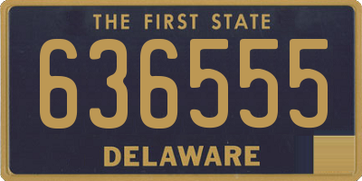 DE license plate 636555