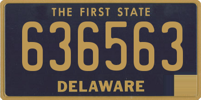 DE license plate 636563