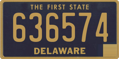 DE license plate 636574