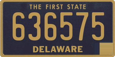 DE license plate 636575