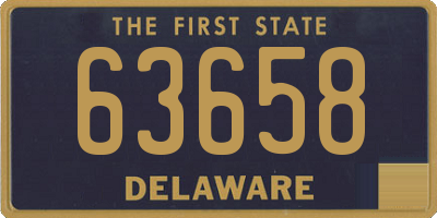 DE license plate 63658