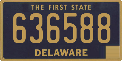 DE license plate 636588
