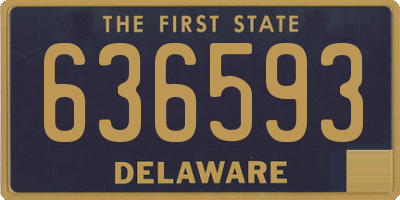DE license plate 636593