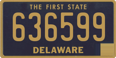 DE license plate 636599