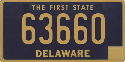 DE license plate 63660