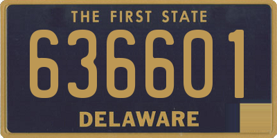 DE license plate 636601