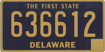 DE license plate 636612