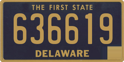 DE license plate 636619