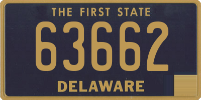 DE license plate 63662