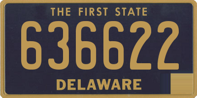 DE license plate 636622