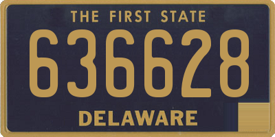 DE license plate 636628