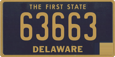DE license plate 63663