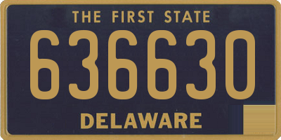 DE license plate 636630