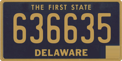 DE license plate 636635