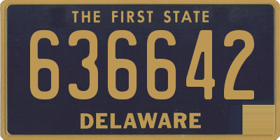 DE license plate 636642
