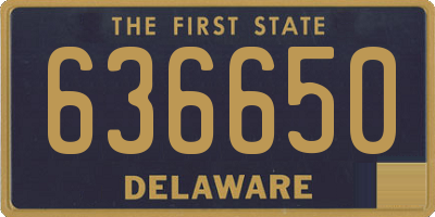 DE license plate 636650