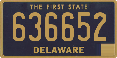 DE license plate 636652