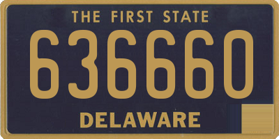 DE license plate 636660