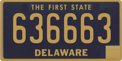 DE license plate 636663