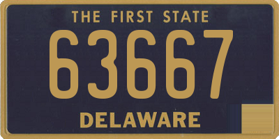 DE license plate 63667