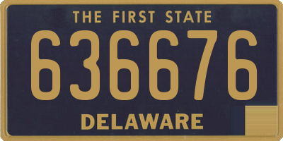 DE license plate 636676